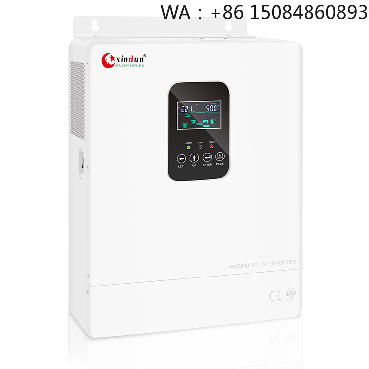 Hybrid Solar Inverter 5.5Kw Mppt 48V - 3KW-5.5KW ハイブリッドオフグリッドソーラーインバーター、ソーラーアクセサリー、24V/48V DCから230V ACコンバーター、内蔵MPPTソーラーコントローラー