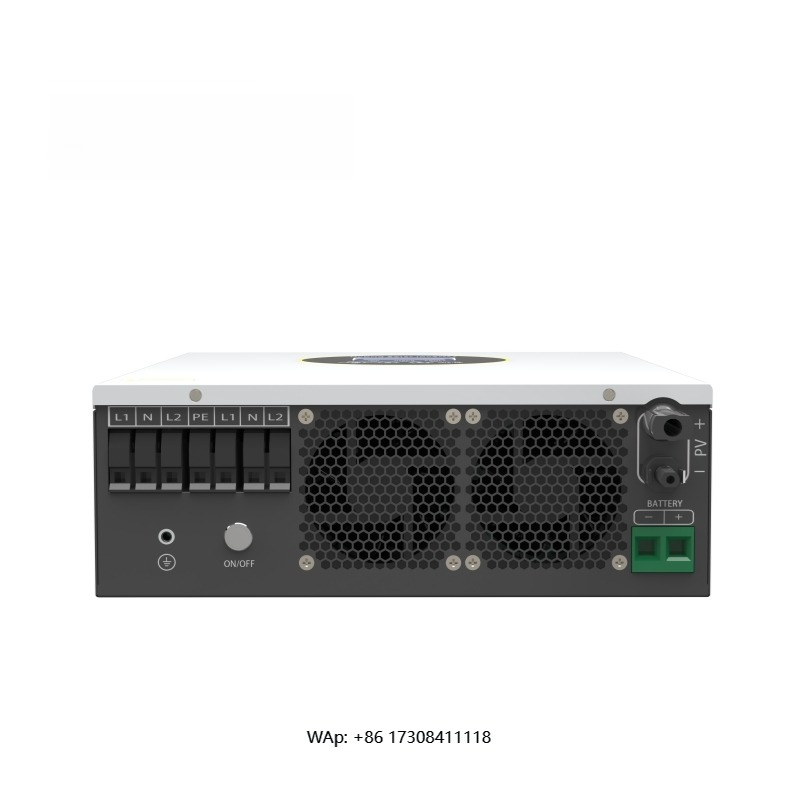 Hybrid Solar Inverter 5.5Kw Mppt 48V - 48V 6.2KW 5.5kw 高周波ソーラーインバーター 広い入力電圧範囲 ハイブリッドソーラーインバーター