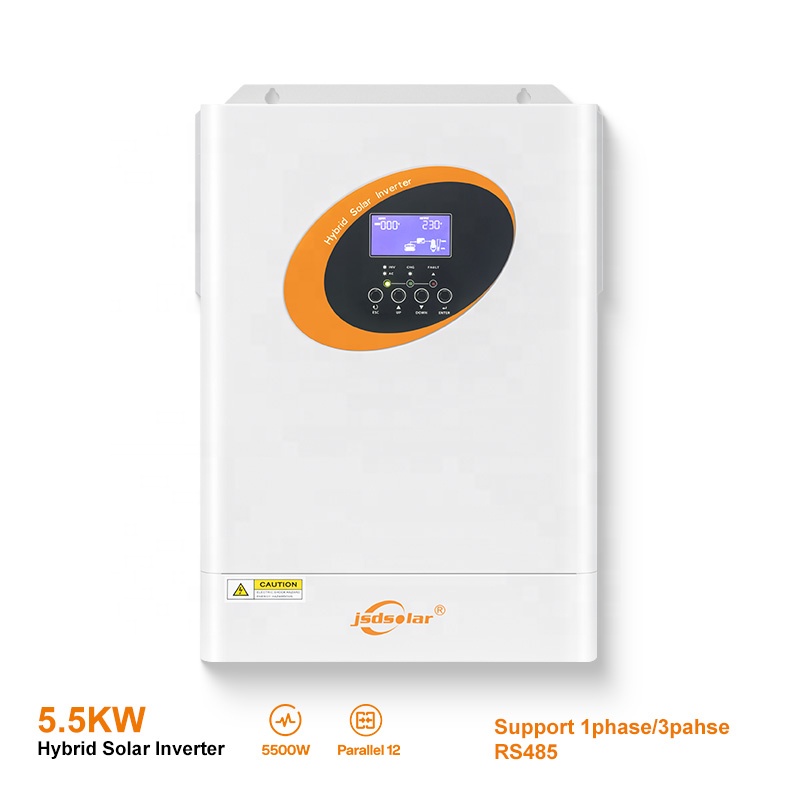 Hybrid Solar Inverter 5.5Kw Mppt 48V - 5.5Kw 5Kw 純正弦波MPPTハイブリッドソーラーインバーター JSDSOALR 3500W ソーラーインバーター