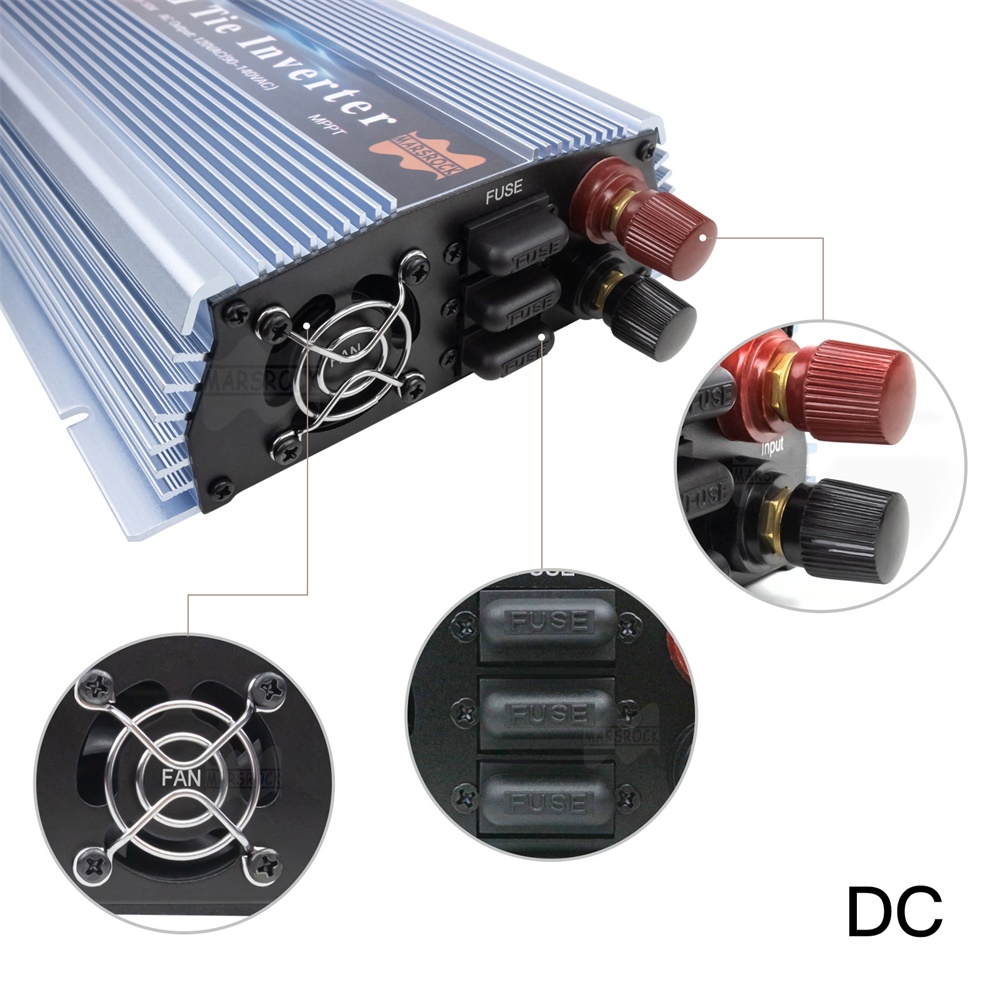 Micro Inverter 1400W Solar Grid Tie - 1000-1400W グリッドタイマイクロソーラーインバーター 20-50VDC から 90-140VAC 190-260VAC