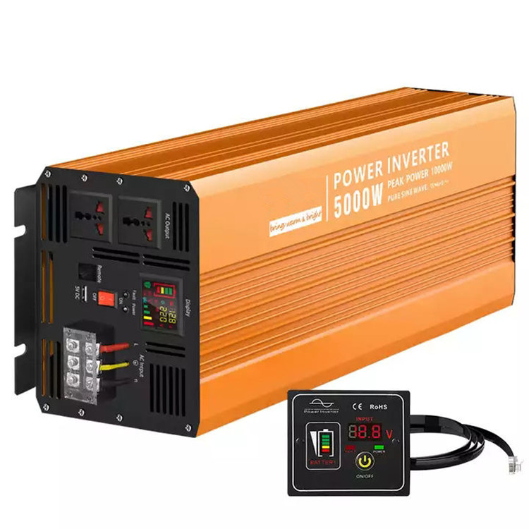 Pure Sine Wave Inverter 5000W 48V 220V - -5000W ソーラーピュアサインウェーブインバーター オフグリッド電源 5kva 12v 48v