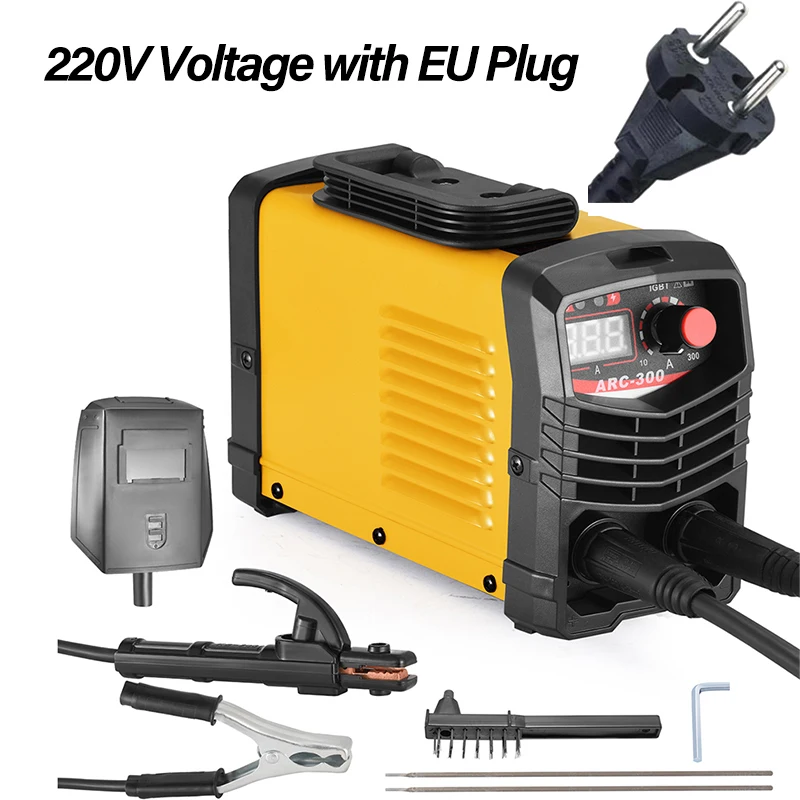 Inverter Welding Machine Igbt 300A - 300A MMAアーク溶接機 110V/220V AC/DC 電動インテリジェントIGBTインバーター溶接機 溶接電極1.6-3.2mm、金属対応