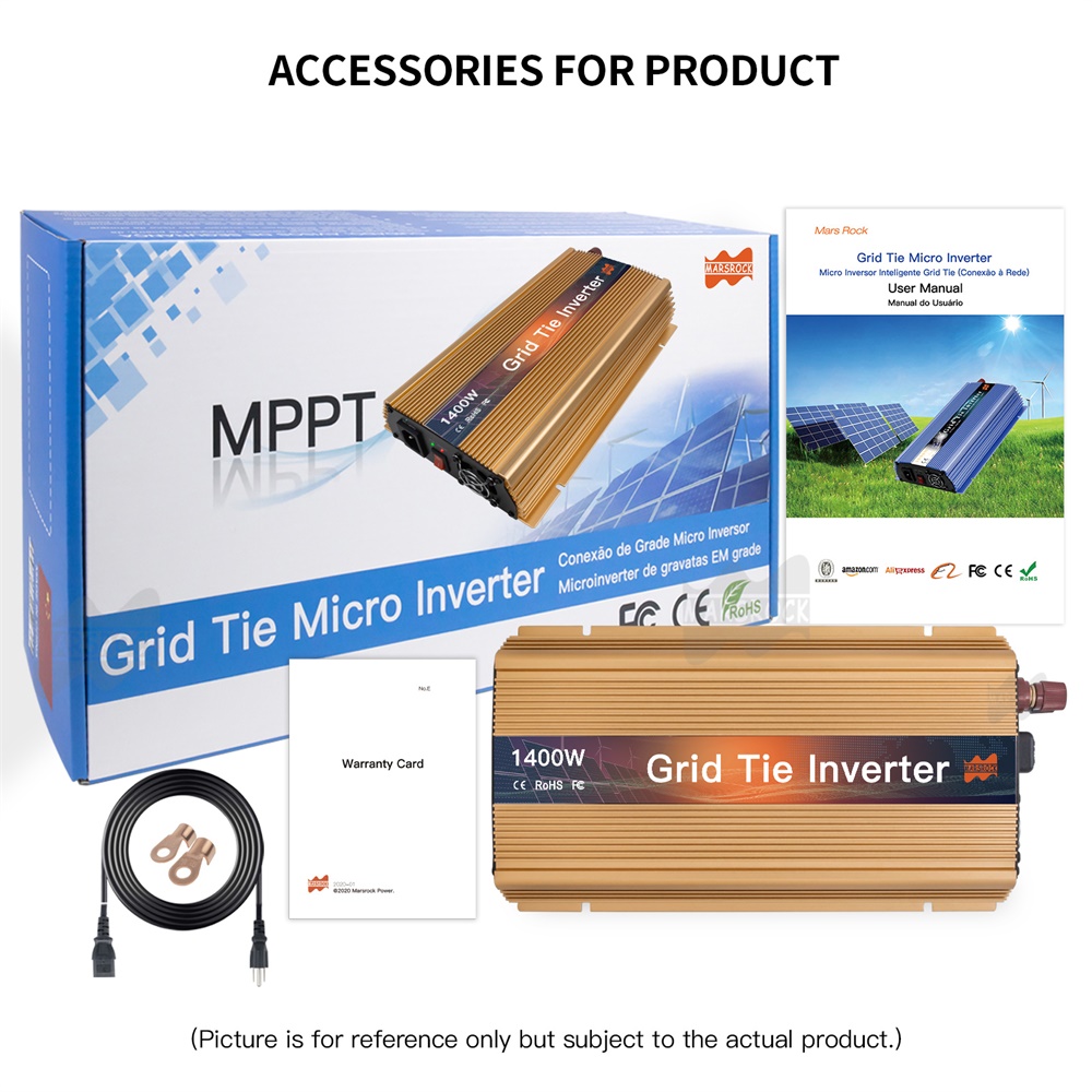 1000-1400W グリッドタイマイクロソーラーインバータ - Micro Inverter 1400W Solar Grid Tie のレビューと価格