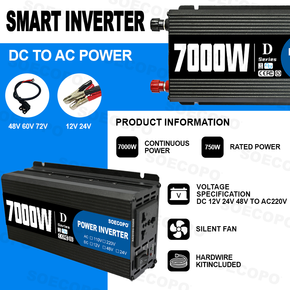 カーインバーター 6000W-10000W DC 12V 2 - Off Grid Solar Inverter 48V 6000W のレビューと価格