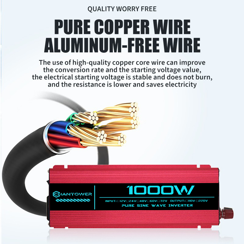 純正弦波インバーター DC 48V/72V から AC 22 - Pure Sine Wave Inverter 5000W 48V 220V のレビューと価格