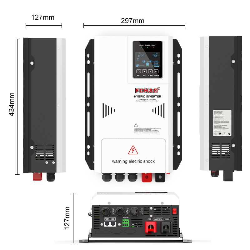 Fchaoソーラーハイブリッドインバーター 3KW 4KW  - Hybrid Solar Inverter 5.5Kw Mppt 48V のレビューと価格