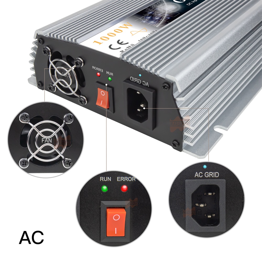 純粋な正弦波インバーター1000/1300W,1400-50 - Micro Inverter 1400W Solar Grid Tie のレビューと価格