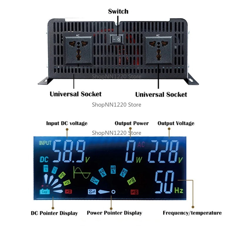 純粋正弦波インバーター 12V 220V 6000W 300 - Off Grid Solar Inverter 48V 6000W のレビューと価格