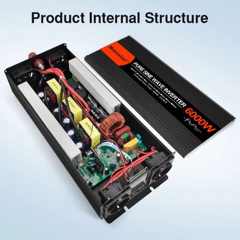 Moexsiac純正弦波ソーラーインバーター 4000W 5 - Pure Sine Wave Inverter 5000W 48V 220V のレビューと価格