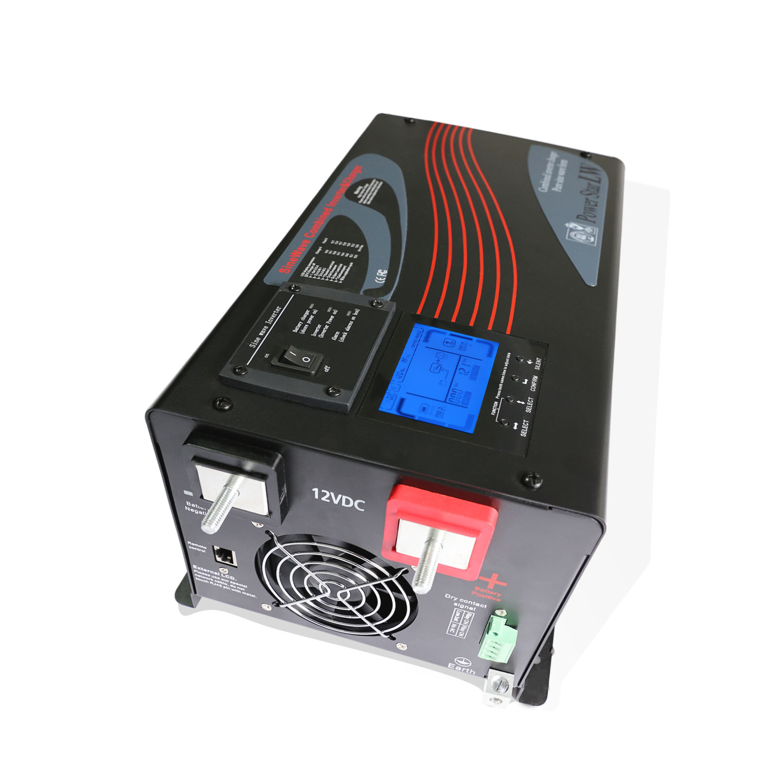 電源低周波ハイブリッドソーラーインバーター 12V 24V  - Off Grid Solar Inverter 48V 6000W のレビューと価格