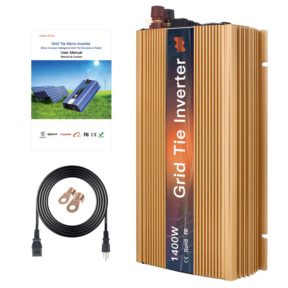 1400ワット10.5-50VDCにAC90-140vまたは - Micro Inverter 1400W Solar Grid Tie のレビューと価格