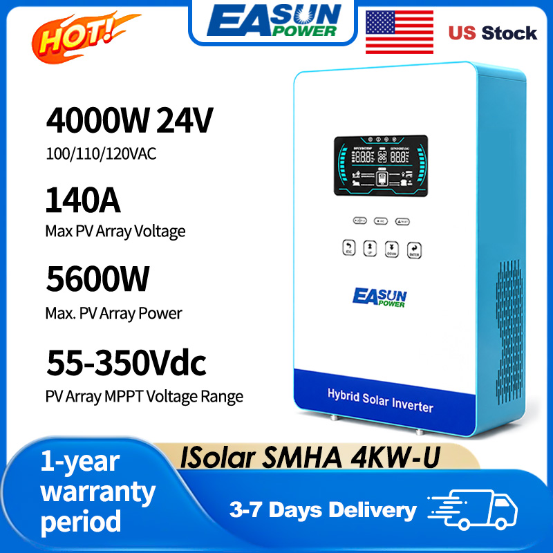 EASUN POWER 4KW 110V オフグリッドハイブ - Grid Tie Inverter Limiter 2000W のレビューと価格