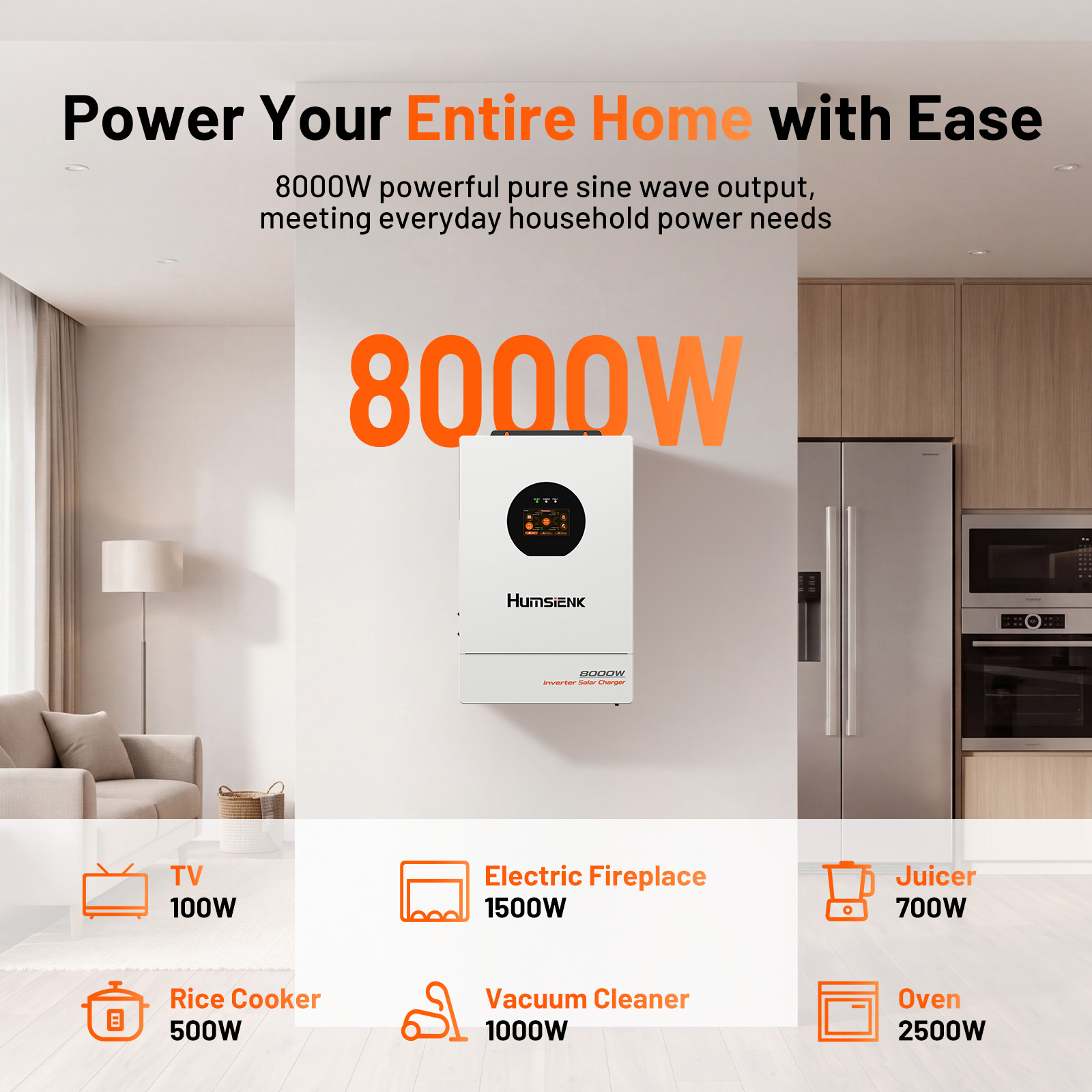 Humsienk 48V 8KW 3-in-1ソーラーハイブ - Mppt Hybrid Inverter 48V 8Kw 3 Phase のレビューと価格