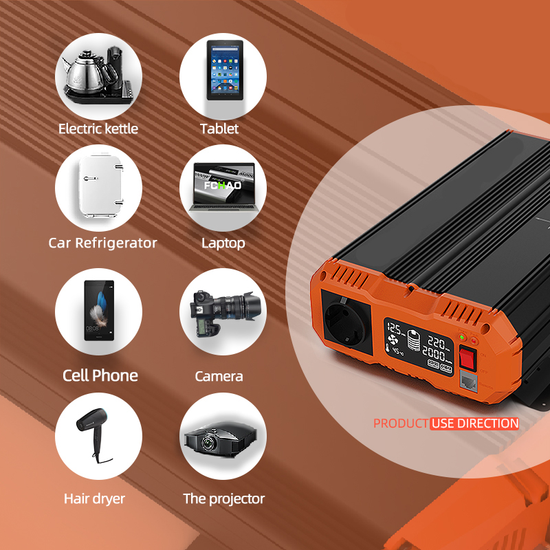 Fchao-電力純粋な正弦波インバーター、4000w、200 - Power Inverter 12V 220V 4000W Continuous のレビューと価格