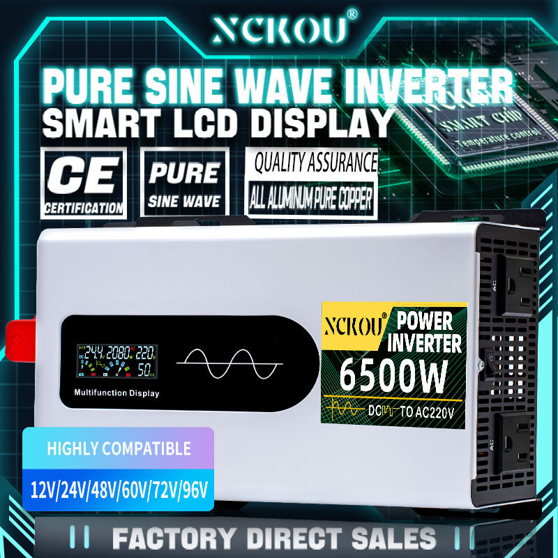 インバーサー 12v 24v 48v 72v パラ AC 1 - Pure Sine Wave Inverter 5000W 48V 220V のレビューと価格