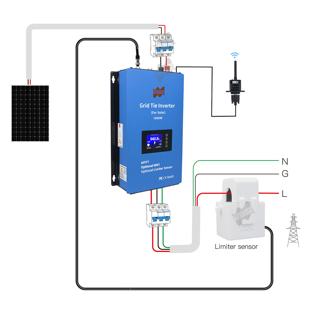20m間のバイアセンサーケーブル,1000w 2000w g - Grid Tie Inverter Limiter 2000W のレビューと価格
