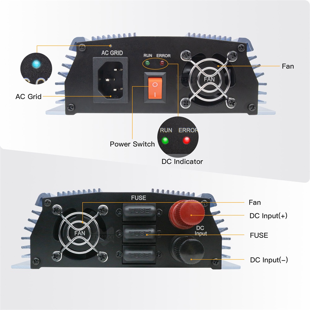 18v 24v 36v 1400ワットソーラーインバータmp - Micro Inverter 1400W Solar Grid Tie のレビューと価格