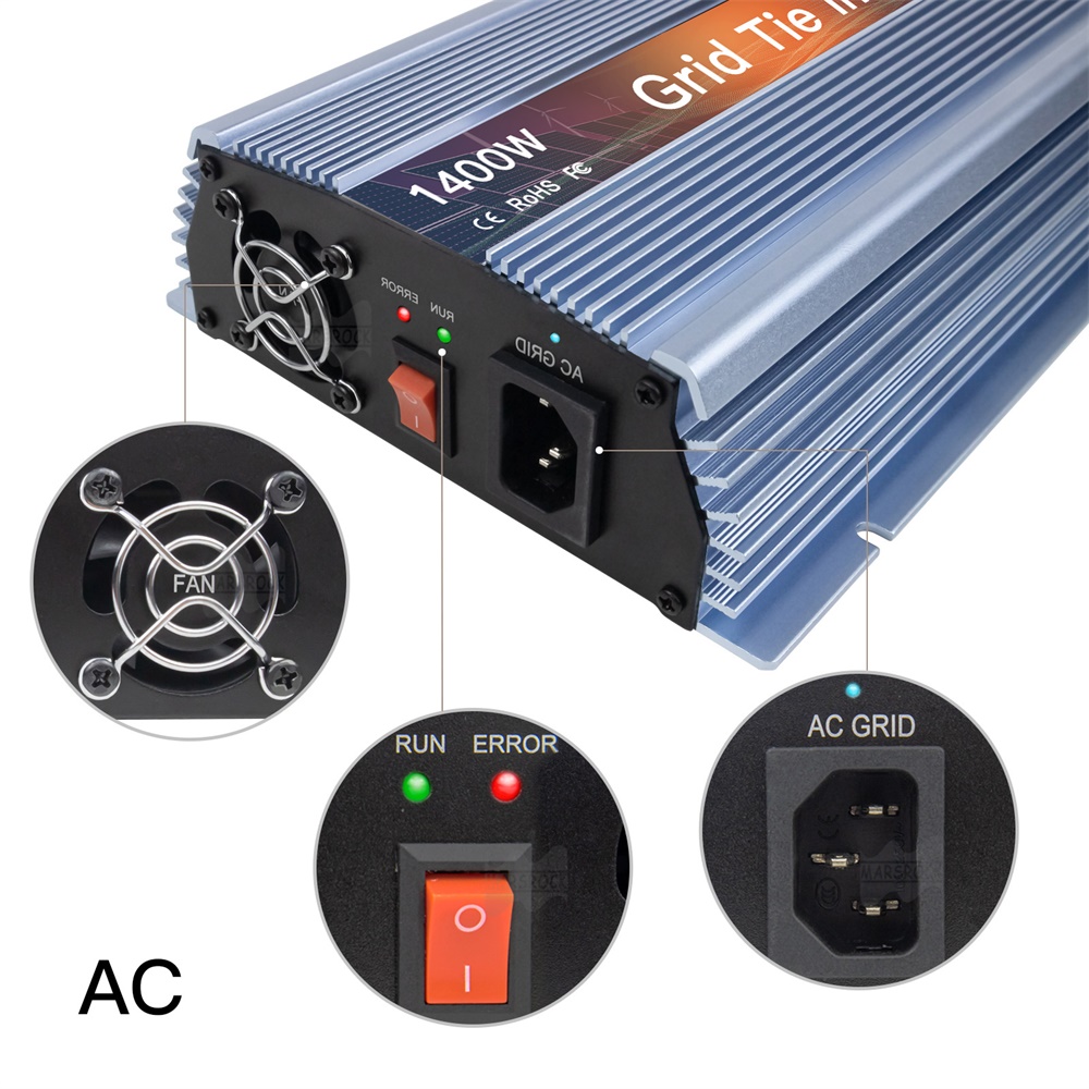 18v 24v 36v 1400ワットソーラーインバータmp - Micro Inverter 1400W Solar Grid Tie のレビューと価格